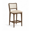 Meridian Furniture Atrium Beige Vegan Leather Counter Stool (Set of 2)