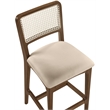 Meridian Furniture Atrium Beige Vegan Leather Counter Stool (Set of 2)