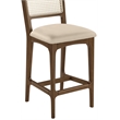 Meridian Furniture Atrium Beige Vegan Leather Counter Stool (Set of 2)