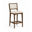 Meridian Furniture Atrium Cream Vegan Leather Counter Stool (Set of 2)