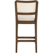 Meridian Furniture Atrium Cream Vegan Leather Counter Stool (Set of 2)