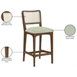 Meridian Furniture Atrium Mint Vegan Leather Counter Stool (Set of 2)