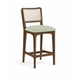 Meridian Furniture Atrium Mint Vegan Leather Counter Stool (Set of 2)