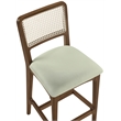 Meridian Furniture Atrium Mint Vegan Leather Counter Stool (Set of 2)