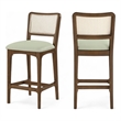 Meridian Furniture Atrium Mint Vegan Leather Counter Stool (Set of 2)