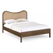 Meridian Furniture Windsor Brown Solid Wood And Natural Cane Full Bed
