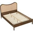 Meridian Furniture Windsor Brown Solid Wood And Natural Cane Full Bed