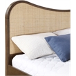 Meridian Furniture Windsor Brown Solid Wood And Natural Cane King Bed