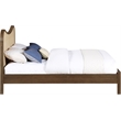 Meridian Furniture Windsor Brown Solid Wood And Natural Cane Queen Bed