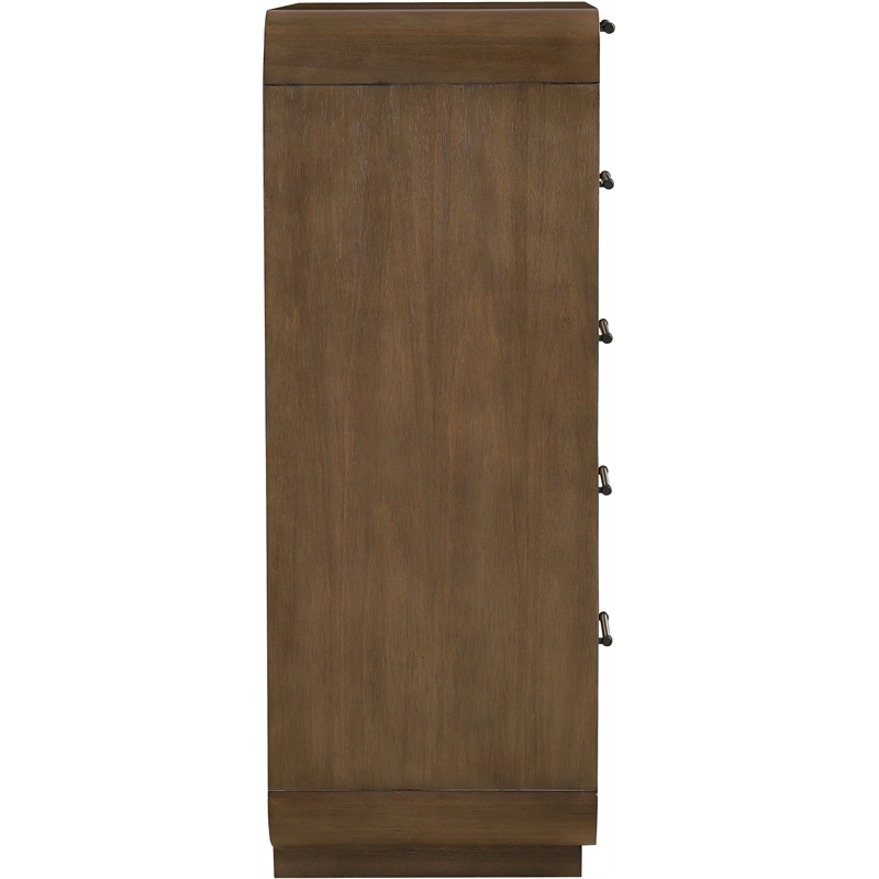 Meridian Furniture Windsor Brown Solid Wood And Natural Cane Chest