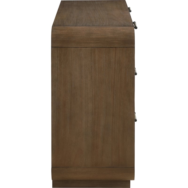 Meridian Furniture Windsor Brown Solid Wood And Natural Cane Dresser