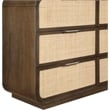Meridian Furniture Windsor Brown Solid Wood And Natural Cane Dresser