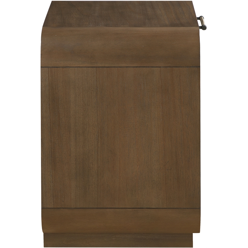 Meridian Furniture Windsor Brown Solid Wood And Natural Cane Nightstand