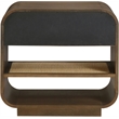Meridian Furniture Windsor Brown Solid Wood And Natural Cane Nightstand