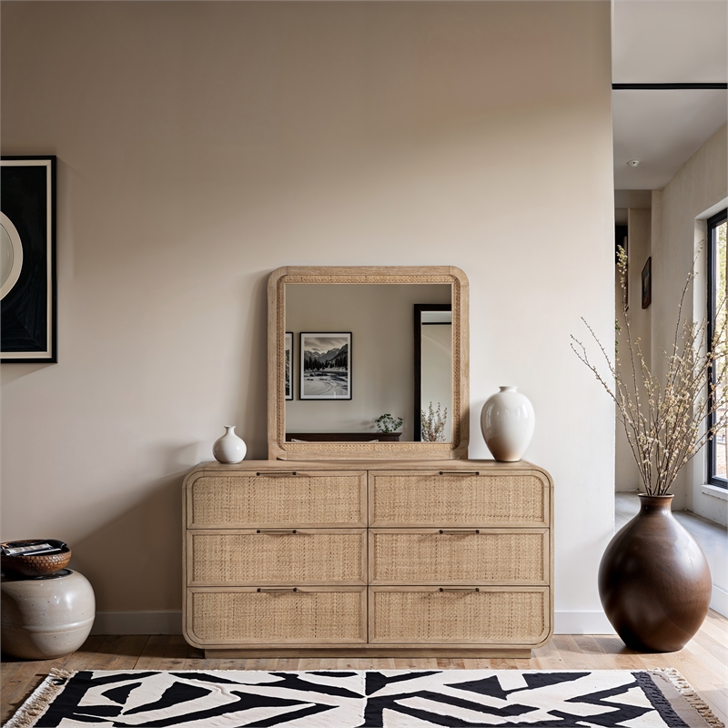 Meridian Furniture Windsor Natural Solid Wood Dresser
