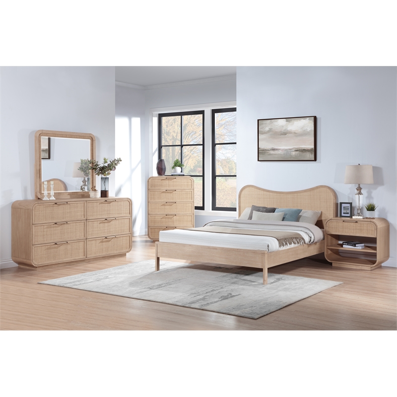 Meridian Furniture Windsor Natural Solid Wood Dresser