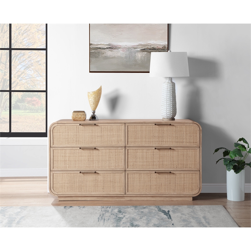 Meridian Furniture Windsor Natural Solid Wood Dresser