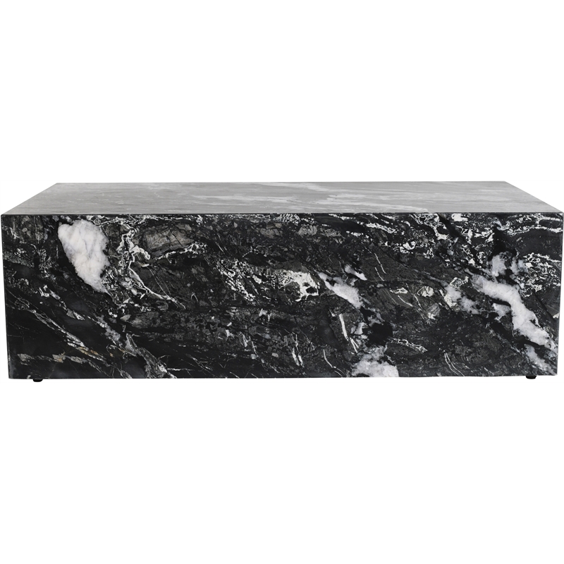 Meridian Furniture Bolzano Black Marble Coffee Table