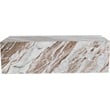 Meridian Furniture Bolzano Brown Marble Coffee Table
