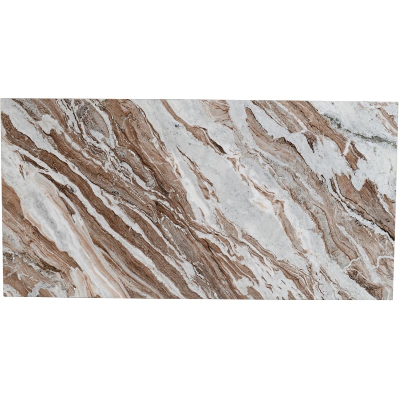 Meridian Furniture Bolzano Brown Marble Coffee Table