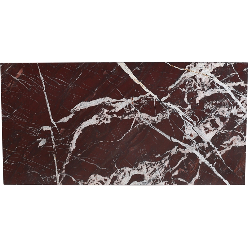 Meridian Furniture Bolzano Red Marble Coffee Table