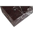 Meridian Furniture Bolzano Red Marble Coffee Table