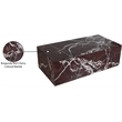 Meridian Furniture Bolzano Red Marble Coffee Table