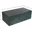 Meridian Furniture Bolzano Green Marble Coffee Table