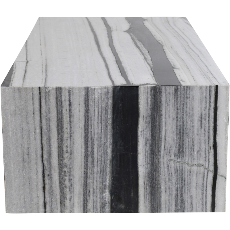 Meridian Furniture Bolzano Panda Marble Coffee Table