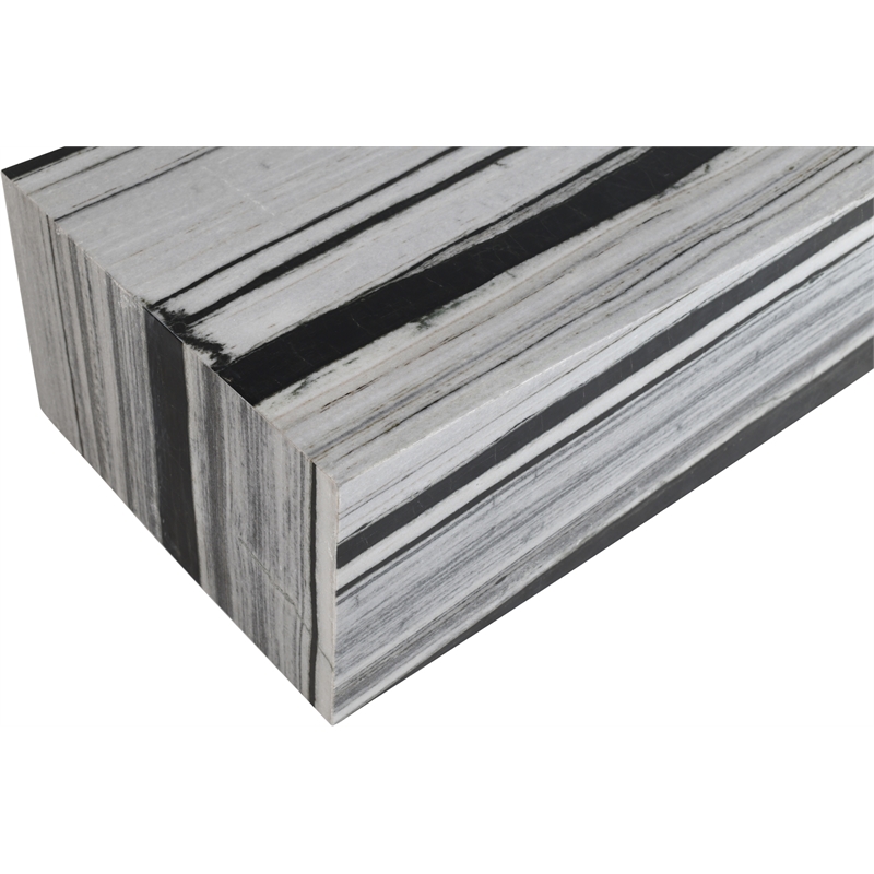 Meridian Furniture Bolzano Panda Marble Coffee Table