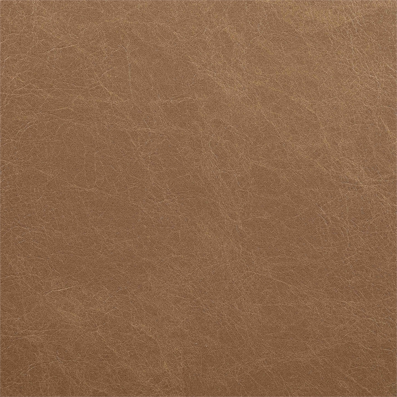 Meridian Furniture Ravina Cognac Vegan Leather and Linen Textured DC (Set of 2)