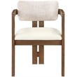 Meridian Furniture Ravina Beige Vegan Leather and Linen Textured DC (Set of 2)