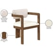 Meridian Furniture Ravina Beige Vegan Leather and Linen Textured DC (Set of 2)