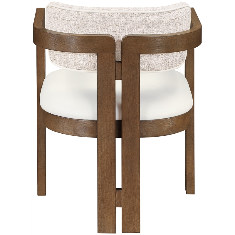 Meridian Furniture Ravina Beige Vegan Leather and Linen Textured DC (Set of 2)