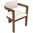 Meridian Furniture Ravina Beige Vegan Leather and Linen Textured DC (Set of 2)