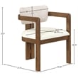 Meridian Furniture Ravina Beige Vegan Leather and Linen Textured DC (Set of 2)