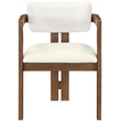 Meridian Furniture Ravina Cream Vegan Leather and Linen Textured DC (Set of 2)