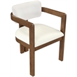 Meridian Furniture Ravina Cream Vegan Leather and Linen Textured DC (Set of 2)