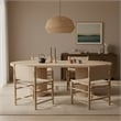 Meridian Furniture Santos Beige Vegan Leather Dining Chair (Set of 2)