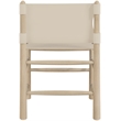 Meridian Furniture Santos Beige Vegan Leather Dining Chair (Set of 2)