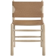 Meridian Furniture Santos Brown Vegan Leather  Dining Chair (Set of 2)