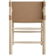 Meridian Furniture Santos Brown Vegan Leather  Dining Chair (Set of 2)