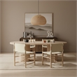 Meridian Furniture Santos Cream Vegan Leather Dining Chair (Set of 2)