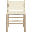 Meridian Furniture Santos Cream Vegan Leather Dining Chair (Set of 2)