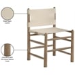 Meridian Furniture Santos Beige Vegan Leather Dining Chair (Set of 2)