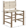 Meridian Furniture Santos Beige Vegan Leather Dining Chair (Set of 2)