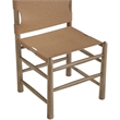 Meridian Furniture Santos Brown Vegan Leather Dining Chair (Set of 2)