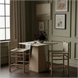 Meridian Furniture Santos Beige Vegan Leather Upholstered Counter Stool