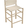 Meridian Furniture Santos Beige Vegan Leather Upholstered Counter Stool