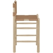 Meridian Furniture Santos Brown Vegan Leather Upholstered Counter Stool
